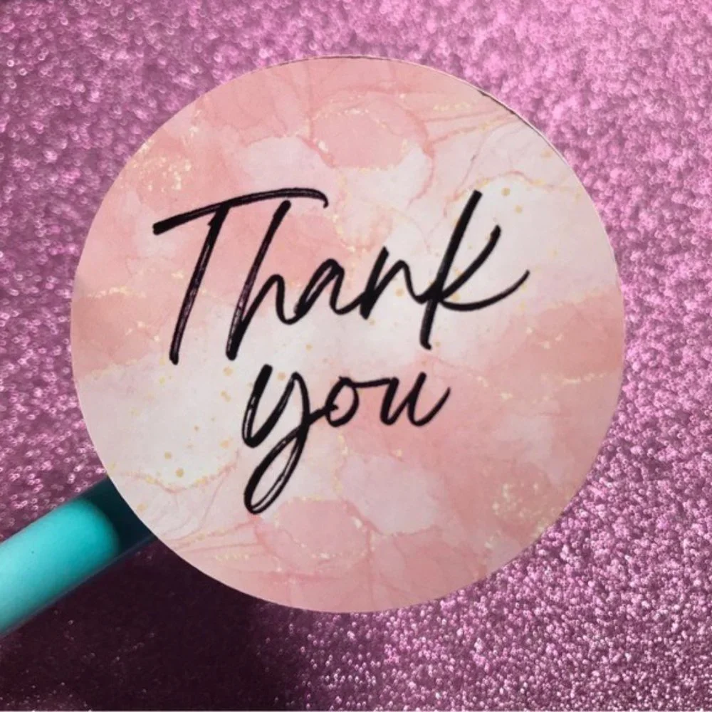 4x$20 💲💲2 pages thank you stickers size 2.08”